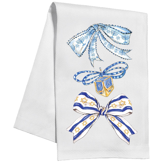 Hanukkah Bows - Kitchen Towel