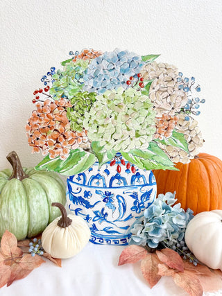 Autumn Hydrangea Vase