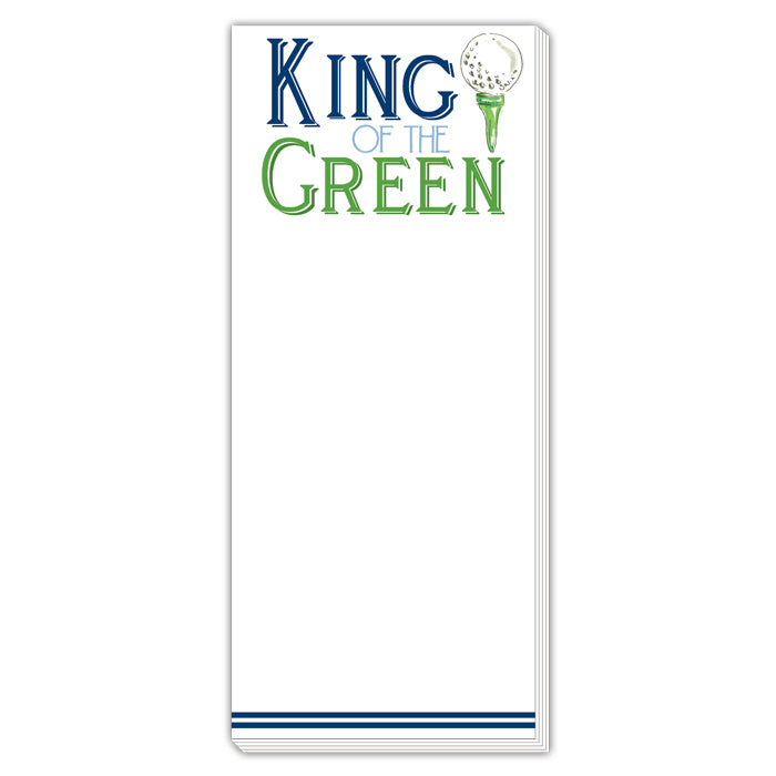 King of the Green - Skinny Notepad