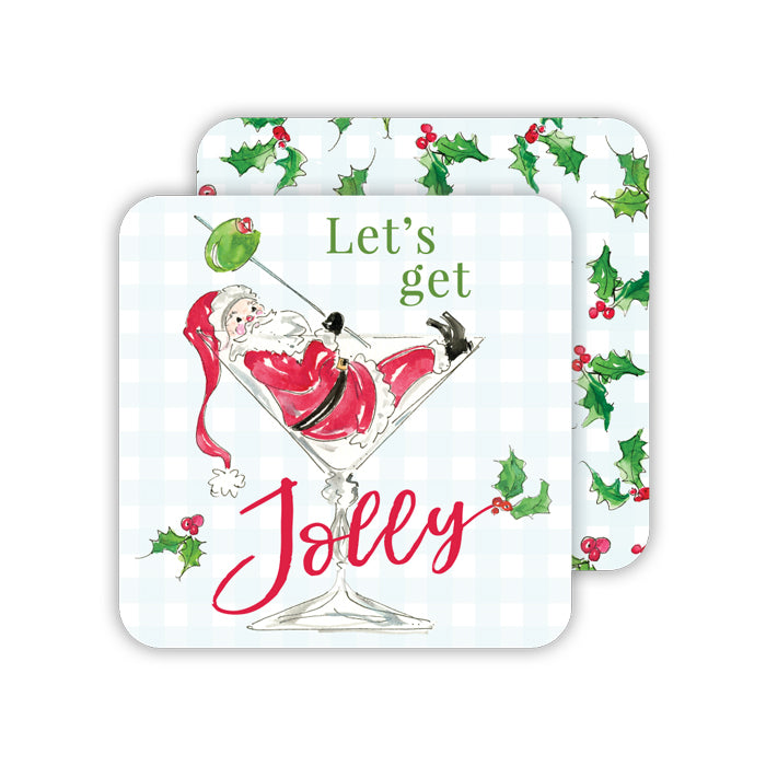 Let's Get Jolly - Paper Coasters