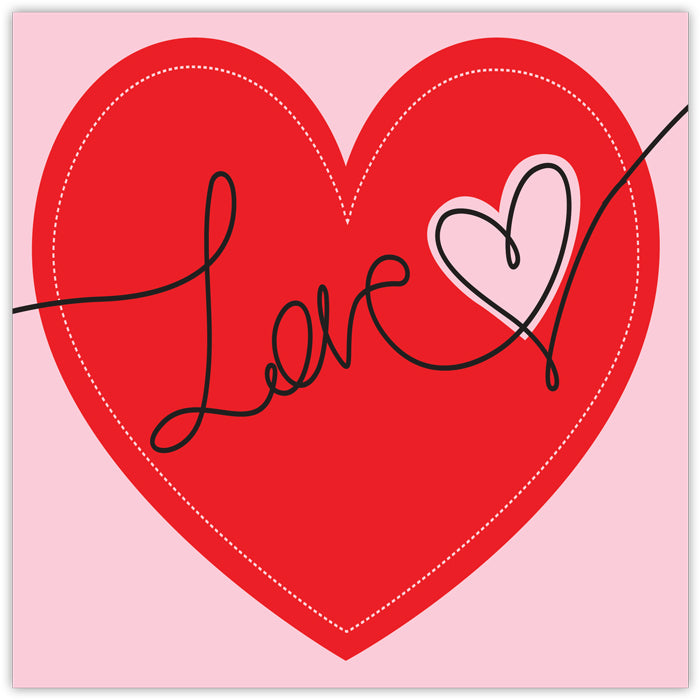 Love - Square Paper Placemat