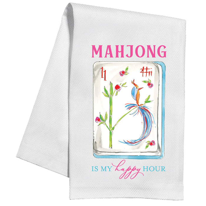 Mahjong is my Happy Hour - Kitchen Towel