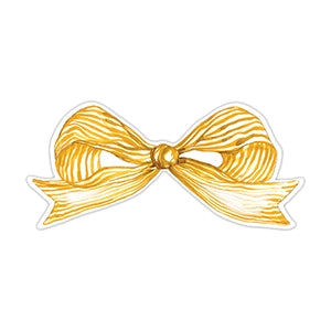 Marigold Striped Bow - Table Accent