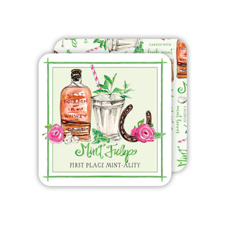 Mint Julep First Place Mint-ality - Square Coasters