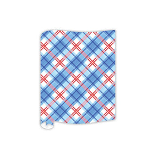 patriotic plaid table runner by Rosanne Beck