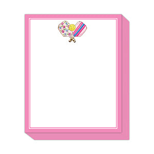 Preppy Pickleball Paddles - Short Stack Notepad