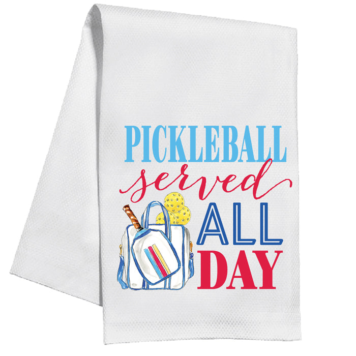 Pickleball Served All Day - Kitchen Towel