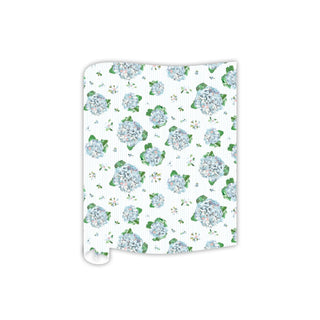 Blue Hydrangea Pinstripe Table Runner - Rosanne Beck - J.A. Whitney