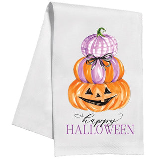 Orange / Purple Pumpkin Stack - Kitchen Towel - J.A. Whitney