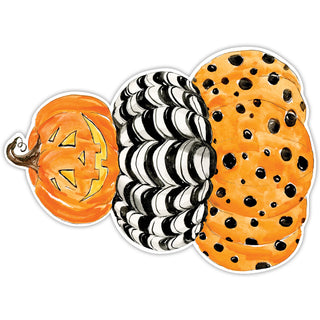 pumpkin stack die cut paper placemat by Rosanne Beck
