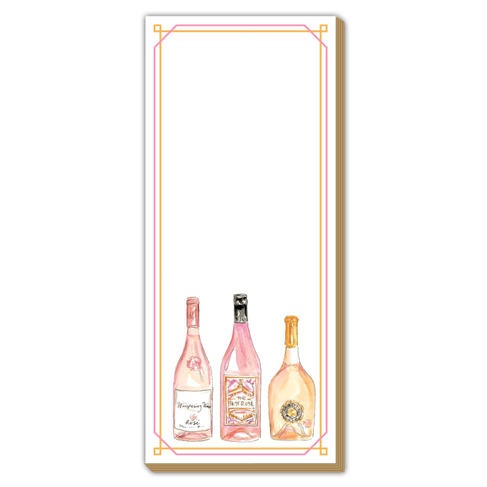 Rose' Bottles - Luxe Skinny Notepad