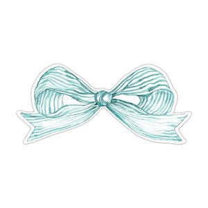 Seaglass Striped Bow - Table Accent - J.A. Whitney