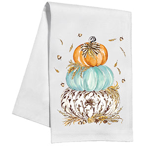 Seaglass Pumpkin Stack - Kitchen Towel