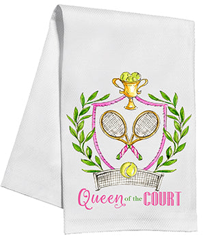 Tennis Crest Queen of the Court - Kitchen Towel