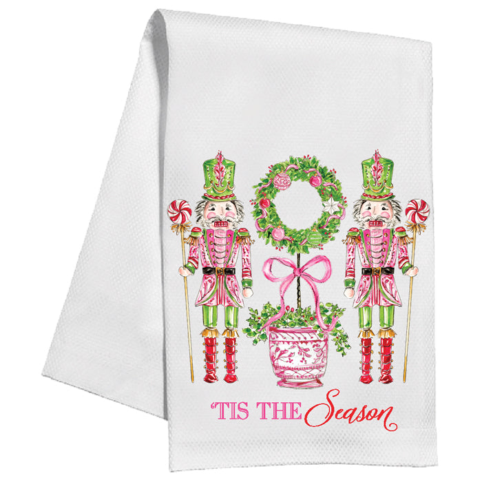 Tis the Season Pink Nutcrackers - Kitchen Towel