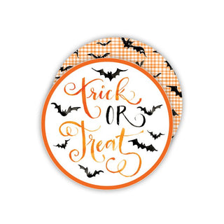 Trick or Treat w/ Bats & Webs - Round Coasters - J.A. Whitney