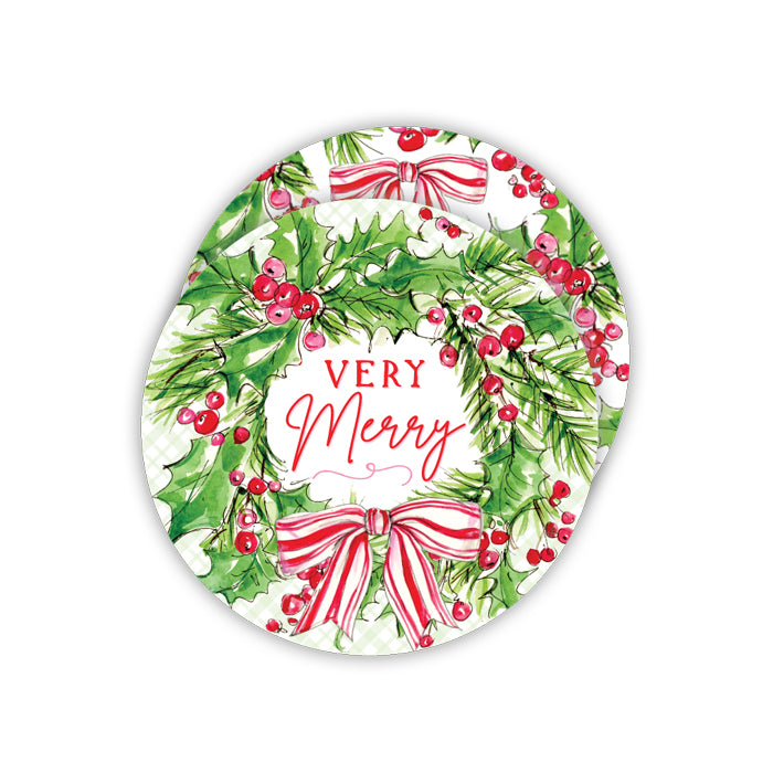 Very Merry Wreath - Paper Coasters