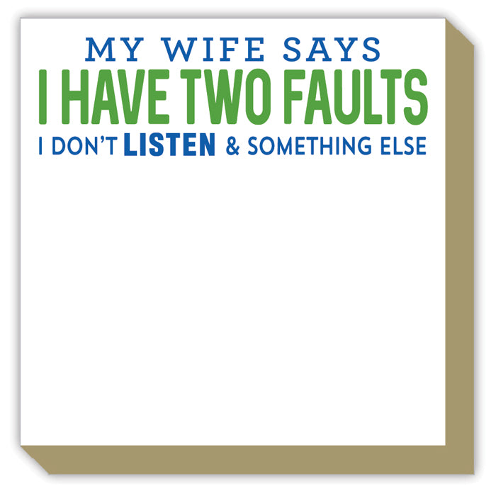 My Wife Says... - Mini Luxe Notepad