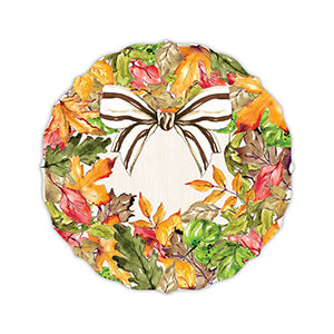 Autumn Leaf Wreath - Die Cut Paper Placemat