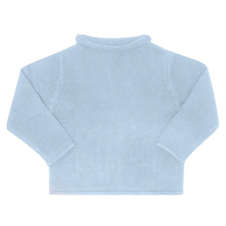 Blue Jersey Rollneck Sweater - Personalization Included - J.A. Whitney