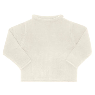 Off White Jersey Rollneck Sweater - Personalization Included - J.A. Whitney