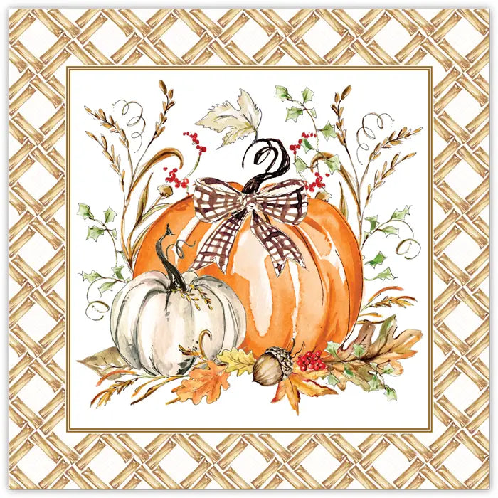 Fall Foliage w/Brown Bamboo - Square Placemat