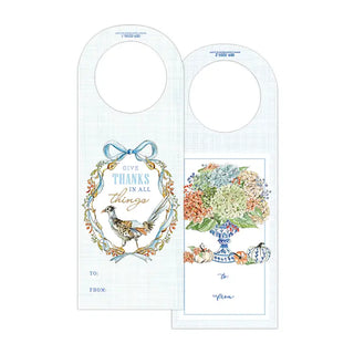 give thanks in all things wine tag by Rosanne Beck