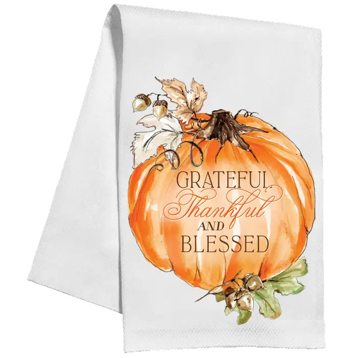 Grateful, Thankful & Blessed - Kitchen Towel