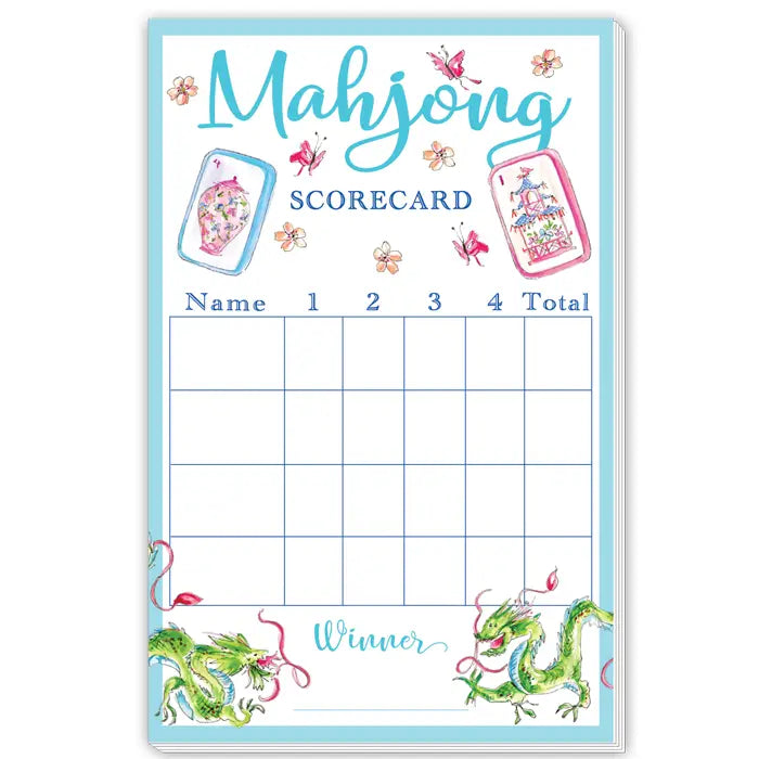 Mahjong Scorecard - Large Notepad
