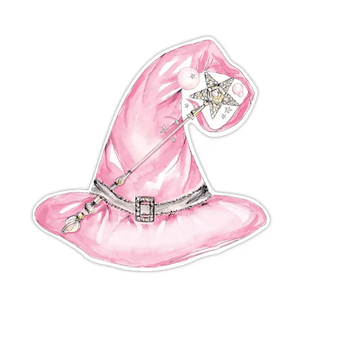 Lt Pink Witch Hat - Table Accent