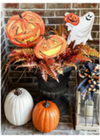 Orange Jack-O-Lanterns Stake