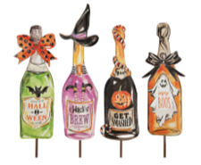Spooky Wine Bottle Stake