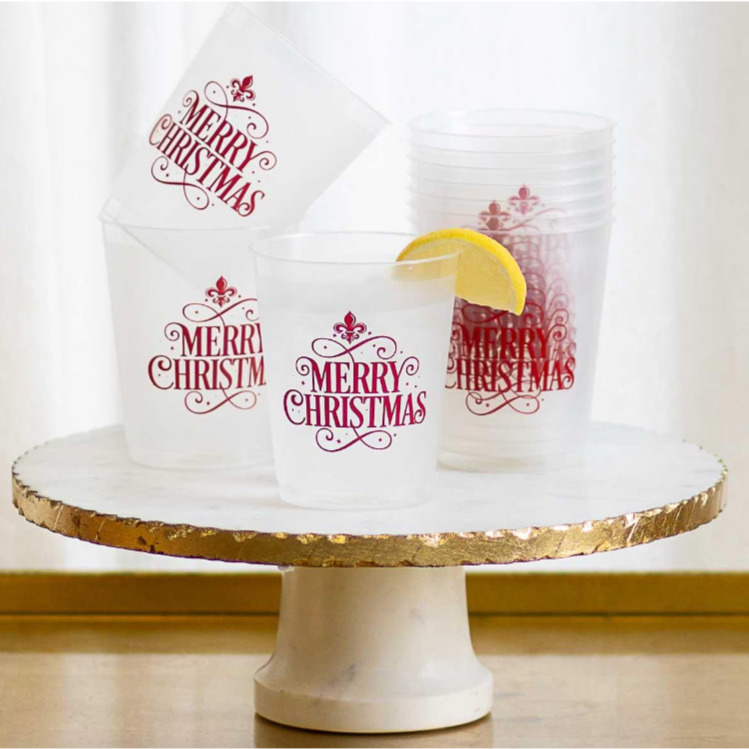 Fleur Merry Christmas Party Cups