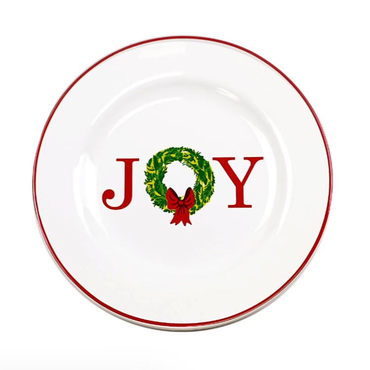 8" Joy Wreath Plate