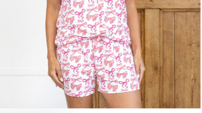 Sutton Bow Sleep Shorts