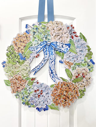 Autumn Hydrangea Door Hanger