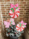 Candy Cane Ball Door Hanger