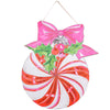 Candy Cane Ball Door Hanger