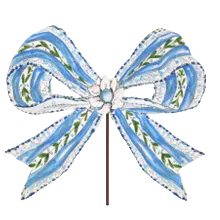 Wild Hydrangea Bow Stake