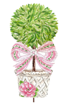 Wild Poppies Ficus Topiary