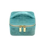 Seafoam Luxe Velvet Jewelry Cube