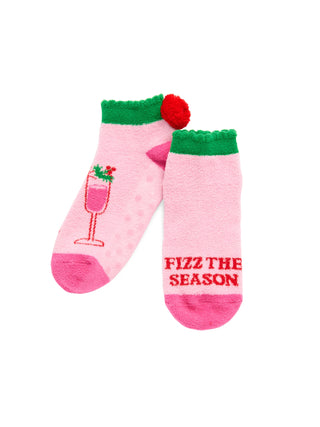 Pink Fizz the Season Socks