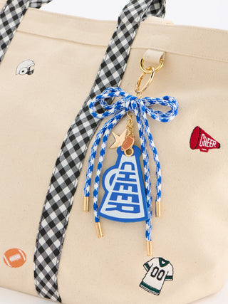 Blue Cheer Gameday Bag Charm and Key Ring by Shiraleah