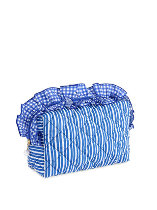 Blue Large Lucy Zip Pouch by Shiraleah