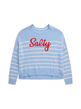 Blue Salty Relaxed Fit Sweater