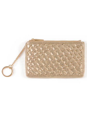 Gold Blythe Mini Zip Pouch – J.A. Whitney