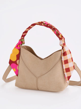 Brown Floral Twilly Scarf - J.A. Whitney