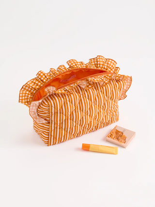 Burnt Orange Large Lucy Zip Pouch by Shiraleah