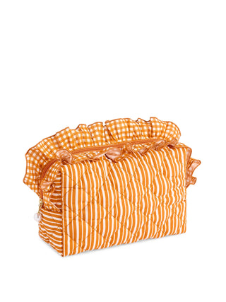 Burnt Orange Large Lucy Zip Pouch by Shiraleah