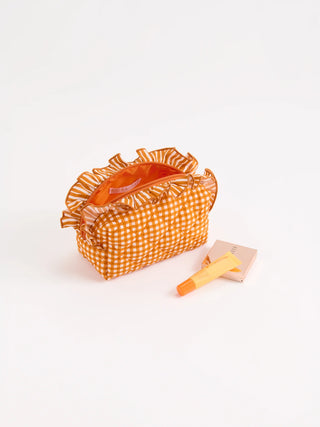Burnt Orange Small Lucy Zip Pouch by Shiraleah